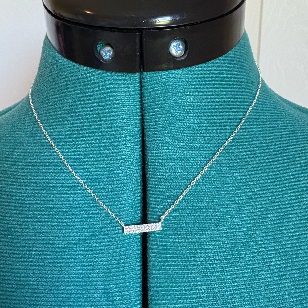 Sterling Silver Bar Necklace
